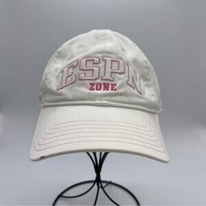ESPN Zone. Las Vegas Ball Cap. White and Pink. In excellent condition!